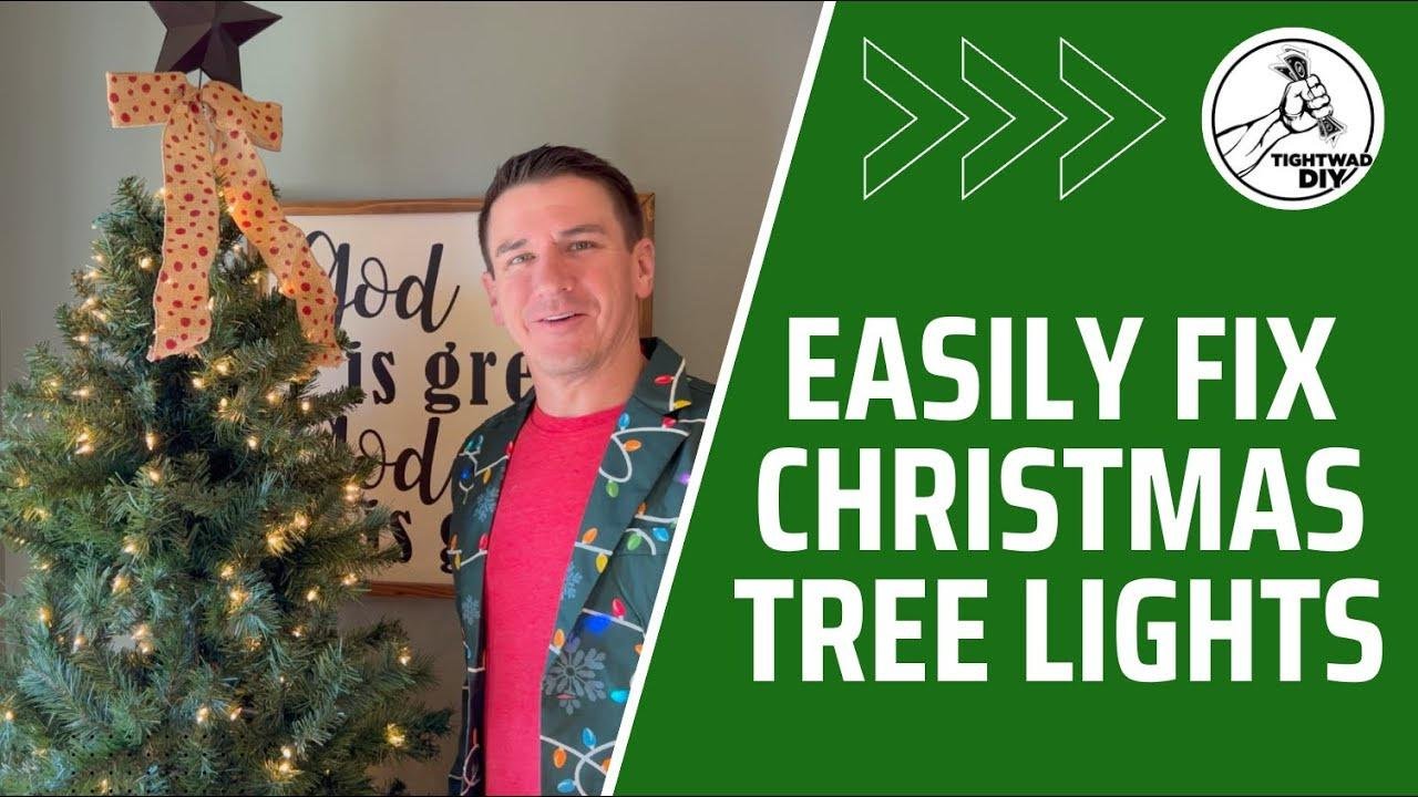 EASY Christmas Tree Light Repair How To Fix The Lights On Your
