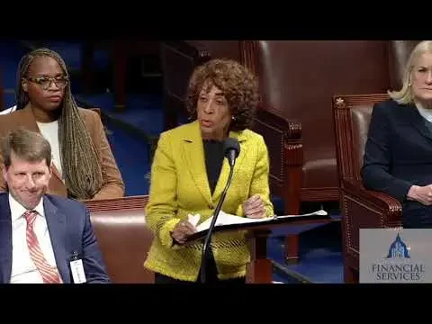 Rep. Waters Speaks on the House Floor on GOP Effort to Overturn Protections for Small Businesses