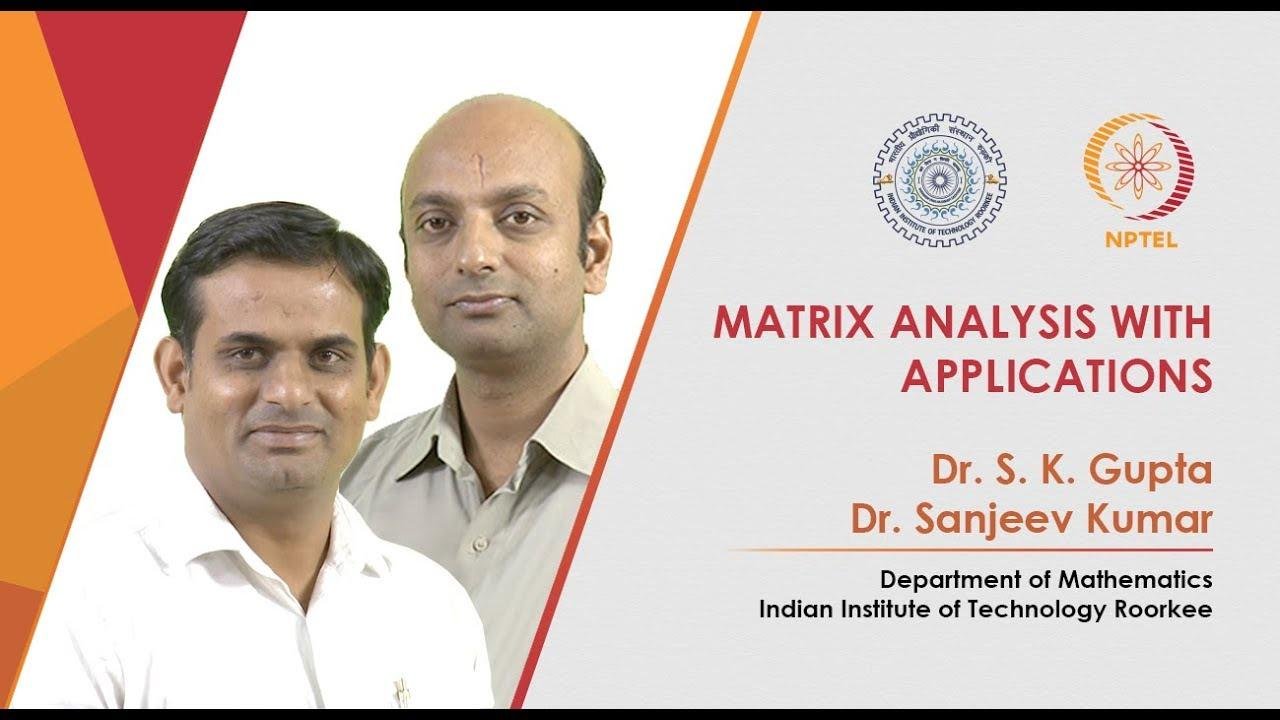 Matrix Analysis with Applications