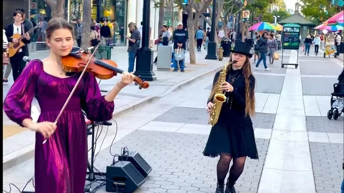 Karolina Protsenko & Avelina Kushnir -Violin And Saxophone Cover ...