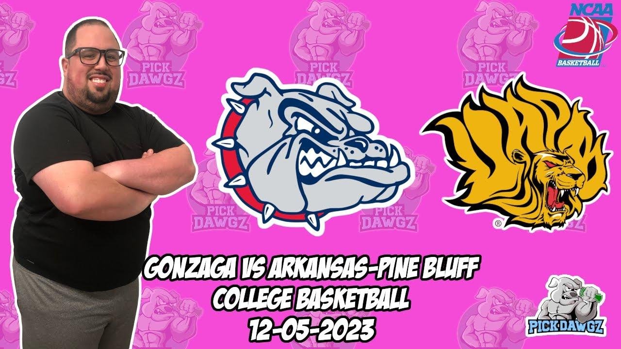 Gonzaga Vs Arkansas Pine Bluff 12/5/23 Free College Basketball Picks ...