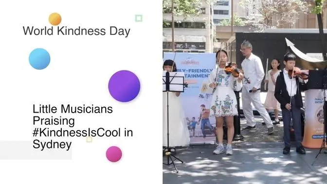 Little Musicians Praising #KindnessIsCool in Sydney