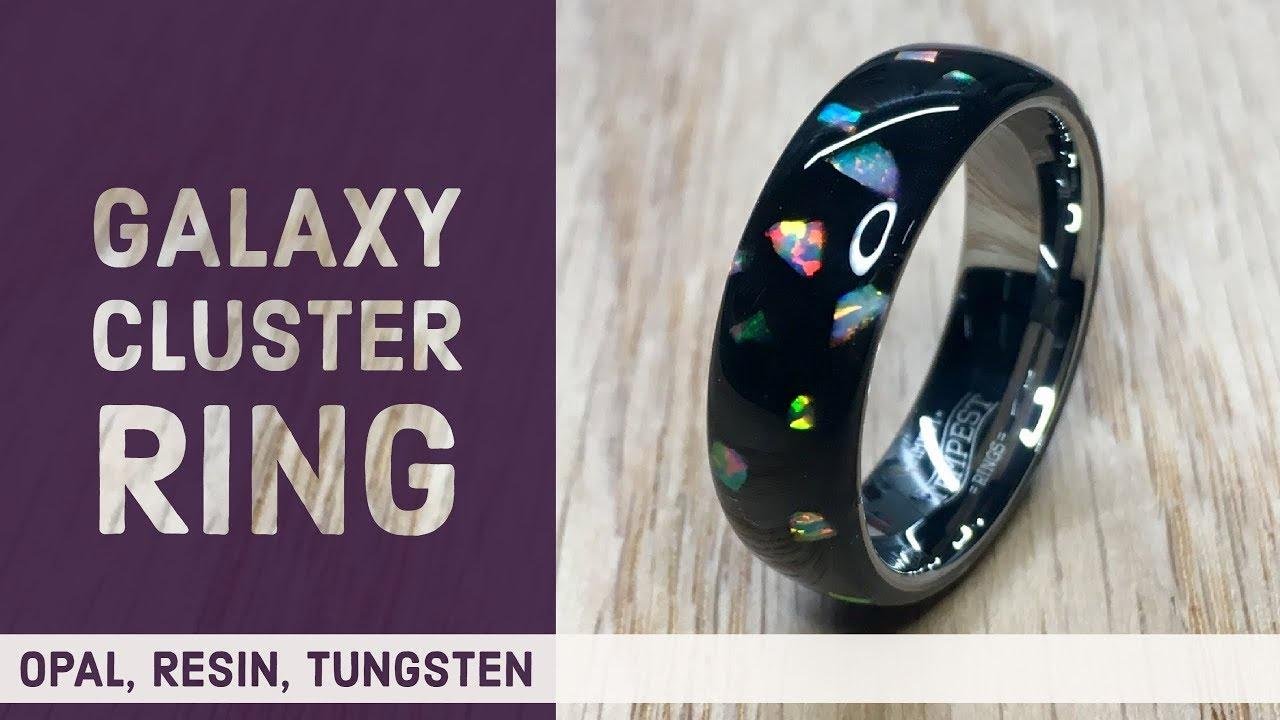 Creating the Galaxy Cluster Ring from Opal, Resin and Tungsten