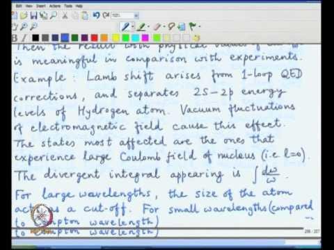 Mod-03 Lec-43 Infrared divergences due to massless particles, Renormalisation