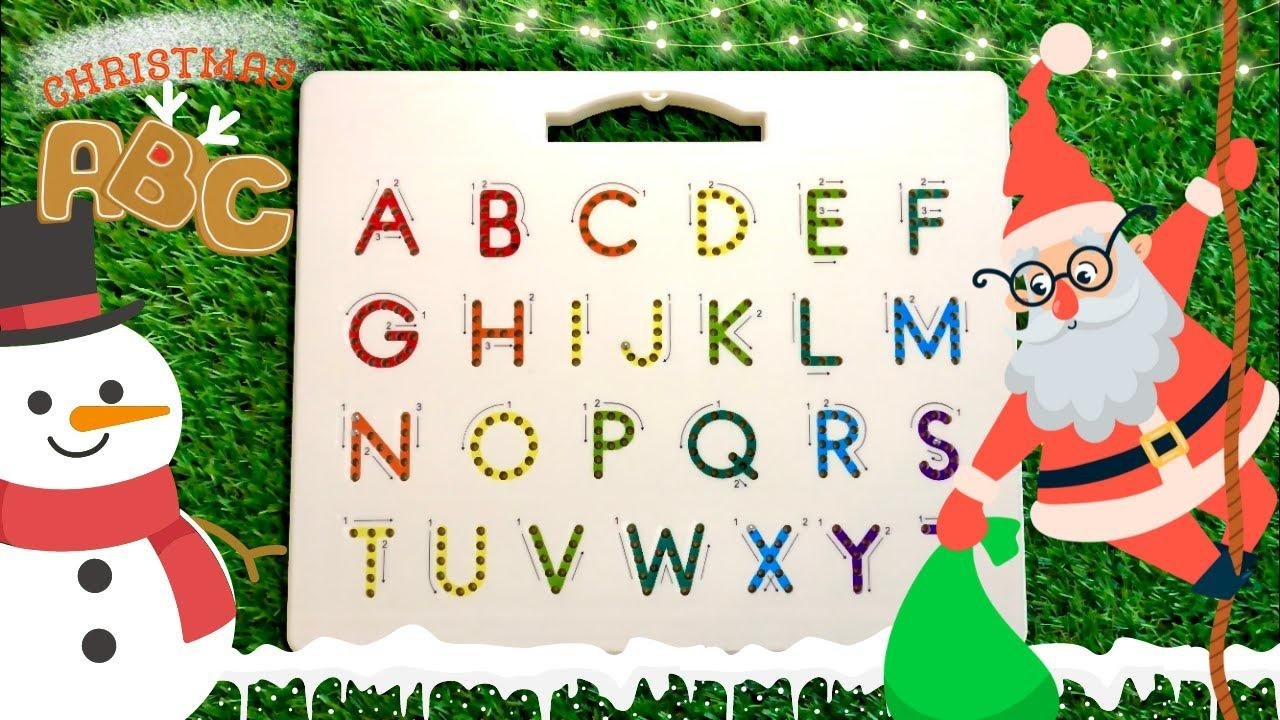 Christmas ABC song for kids - Learn to write ABC´s with MAGNATAB