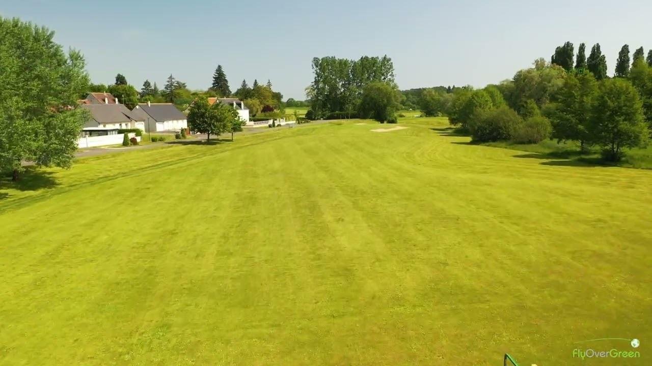 Golf De Loches-Verneuil - drone aerial video - Hole#08