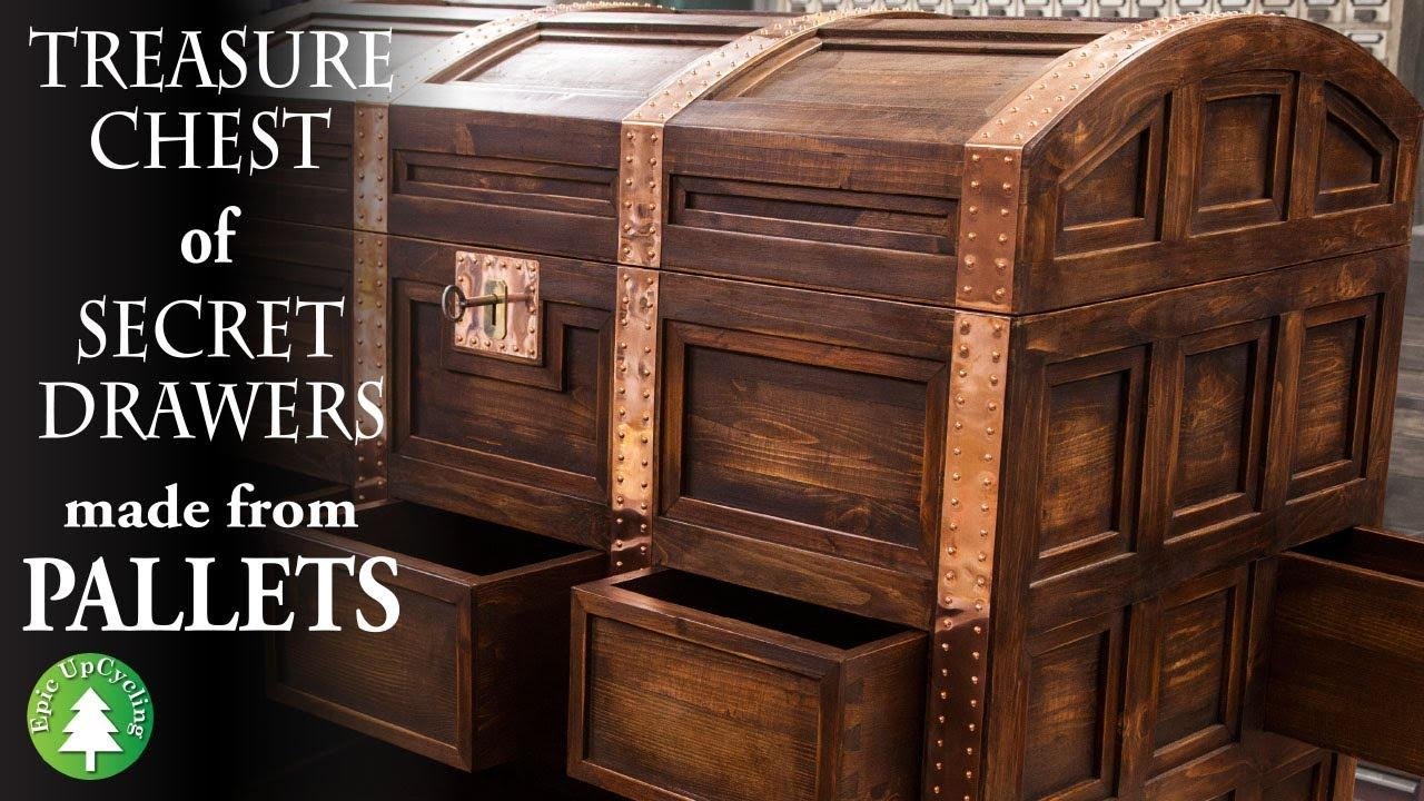 A Treasure Chest of Secret Drawers made from Pallets and Scrap