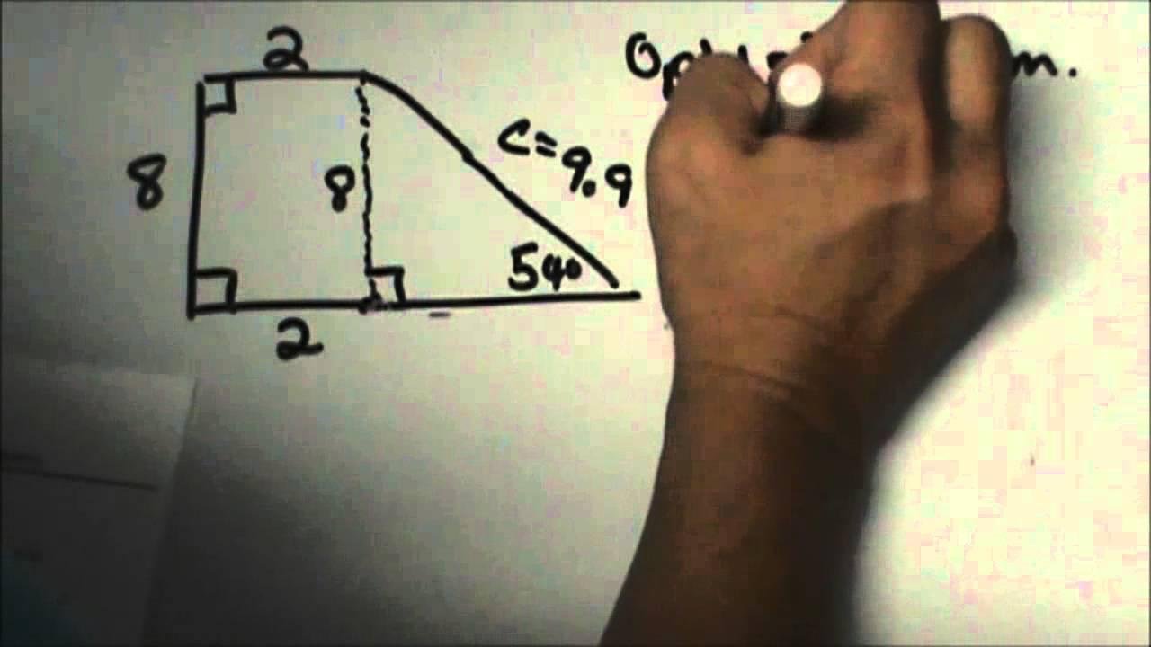 Trigonometry  Word Problems- Perimeter of a Trapezoid