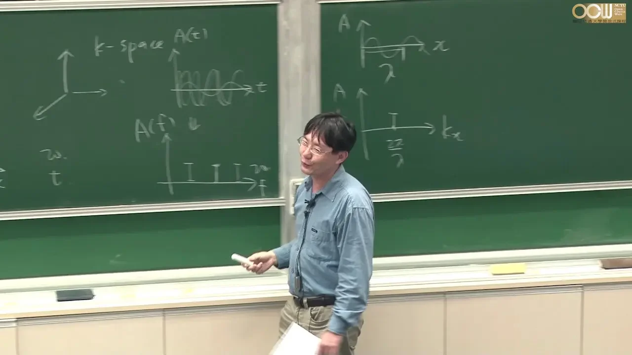 Lec38 物理(二) 第六週  補充:k空間與波函數