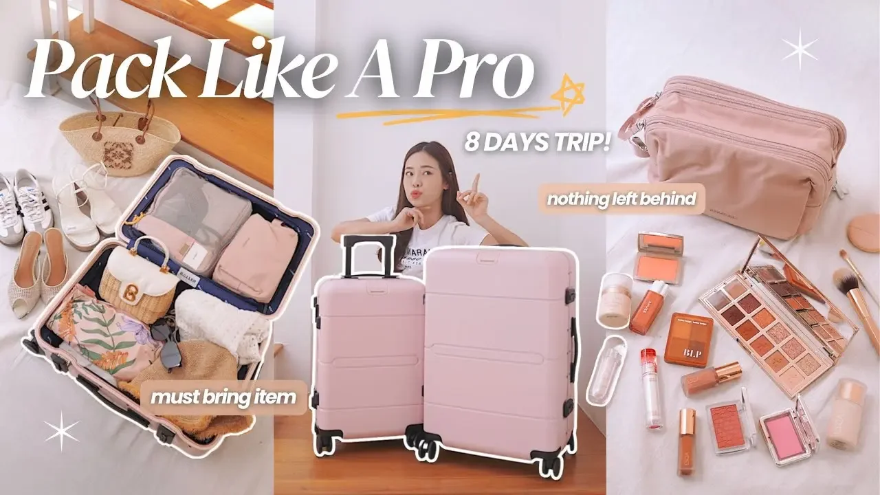 pack with me 👜 8 days trip to vietnam 🇻🇳 must bring travel essentials + best luggage ❤️