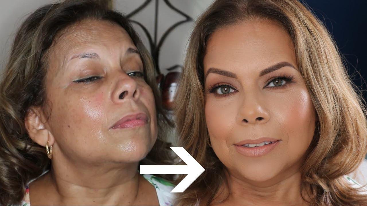 Beautiful Mother of the Bride 30 mins transformation!! (all matte look/fall brown smokey eyes)