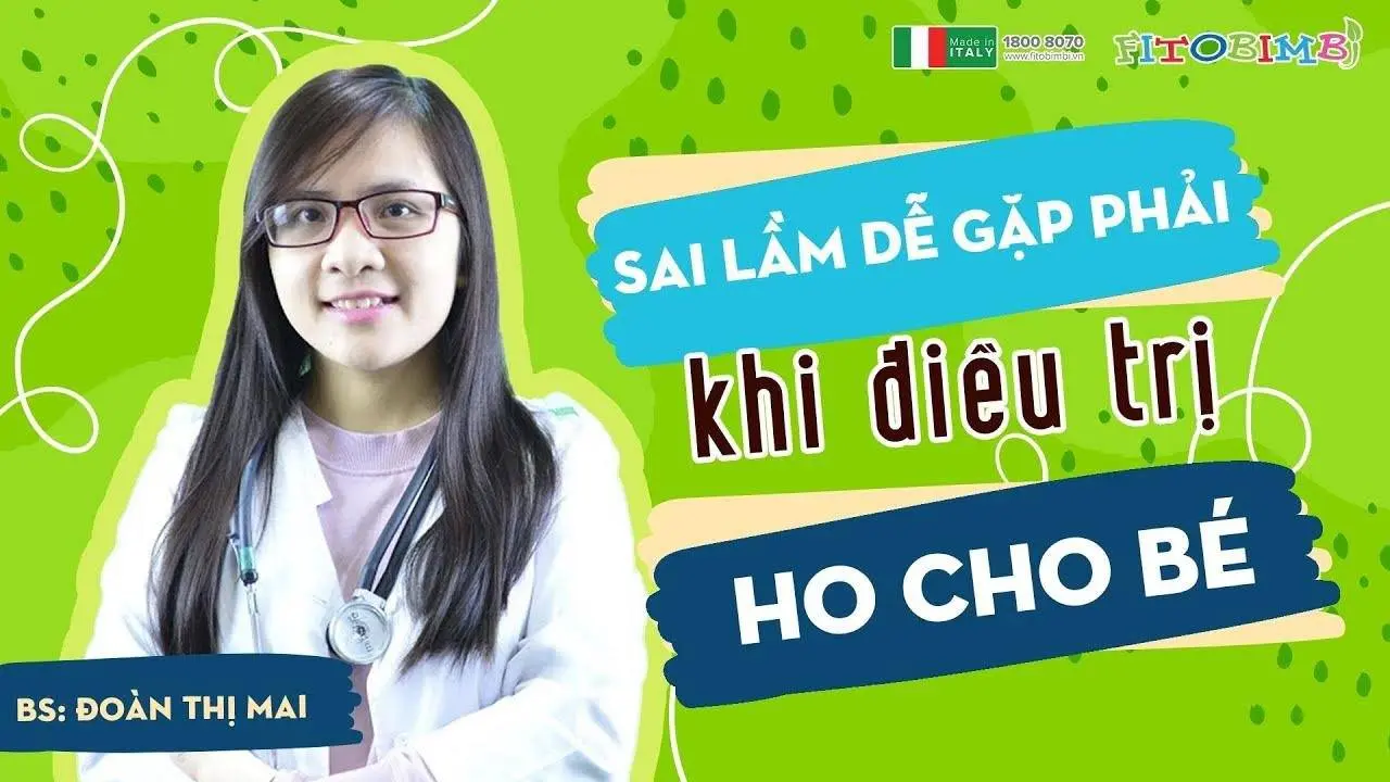 Sai lầm dễ mắc phải khi điều trị ho cho bé?