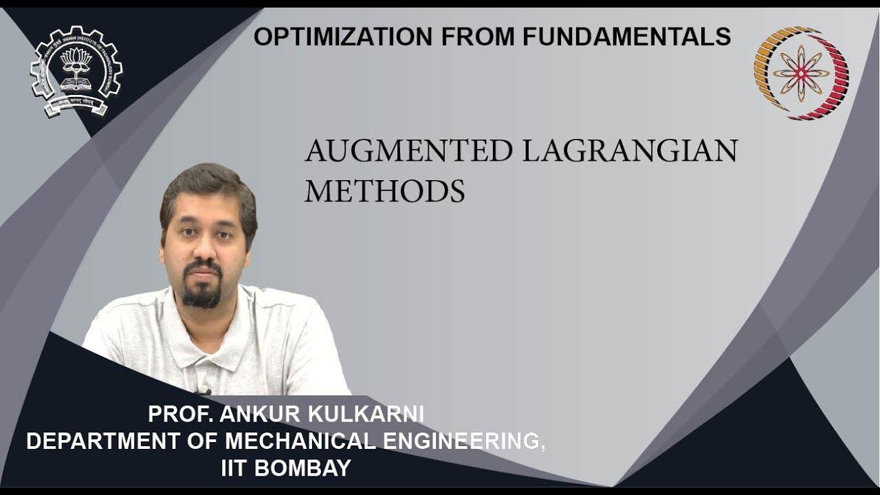 Lecture 21B: Augmented Lagrangian methods
