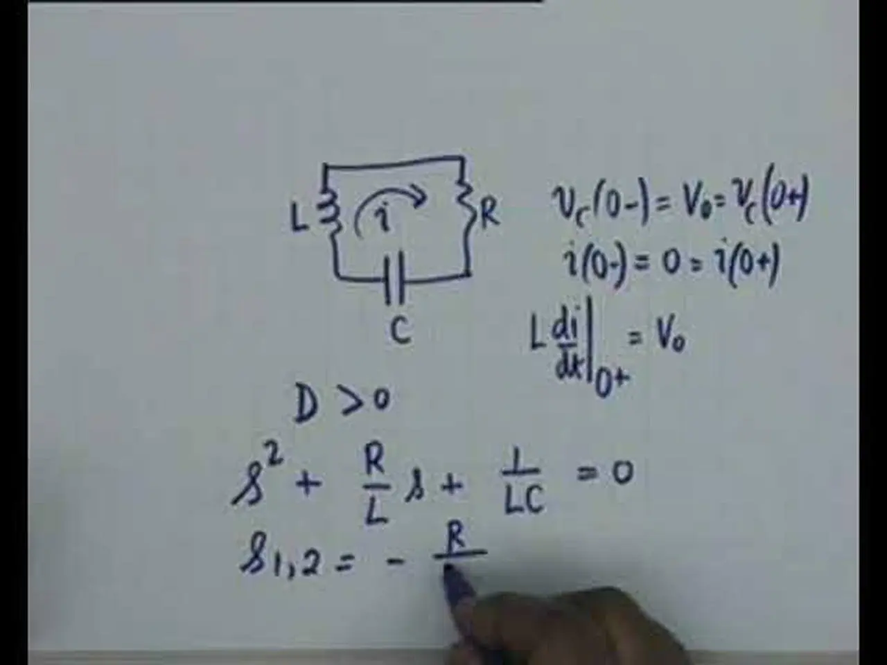 Natural Response of 2nd Order Circuit