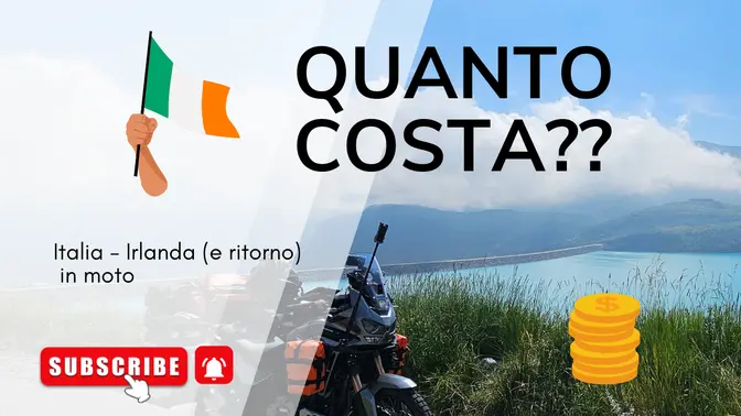 Quanto costa DAVVERO viaggiare in moto dall'Italia all'Irlanda? 💶 Budget Reale!