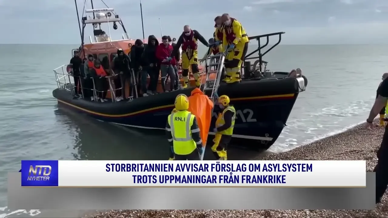 Storbritannien avvisar förslag om asylsystem trots uppmaningar från Frankrike