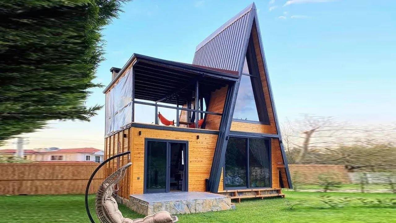 Absolutely Beautiful A-frame Tiny House in The Woods