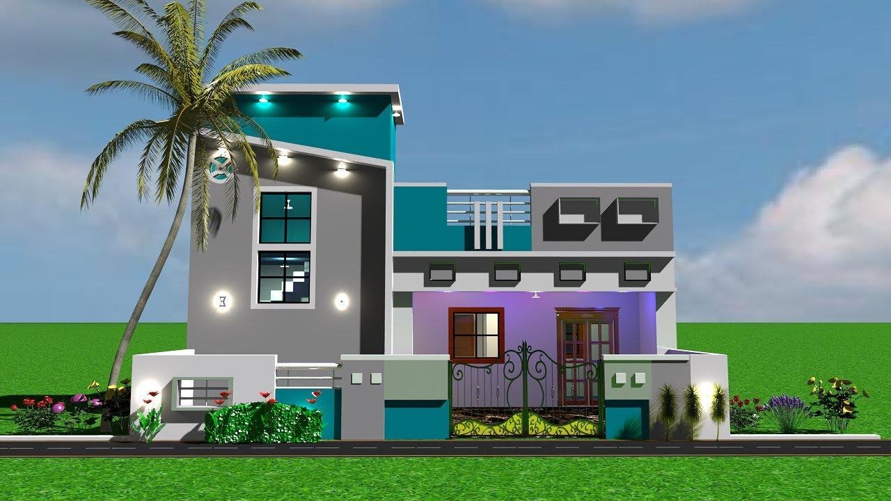 Single Floor House Design, Front Elevation Idea for Home, Single Story Home Plans
