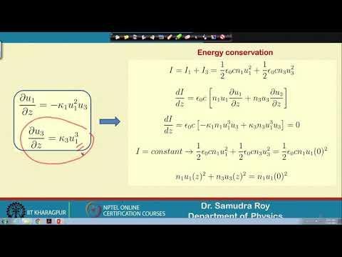 Lecture 47: Third Harmonic Generation (Cont. ), Cross Phase Modulation (XPM)