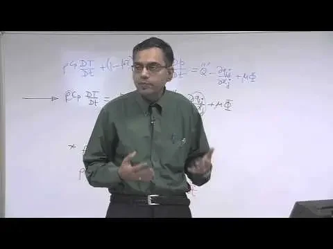 Mod-01 Lec-08 Energy Equation (Contd.) and Species Conservation Equation