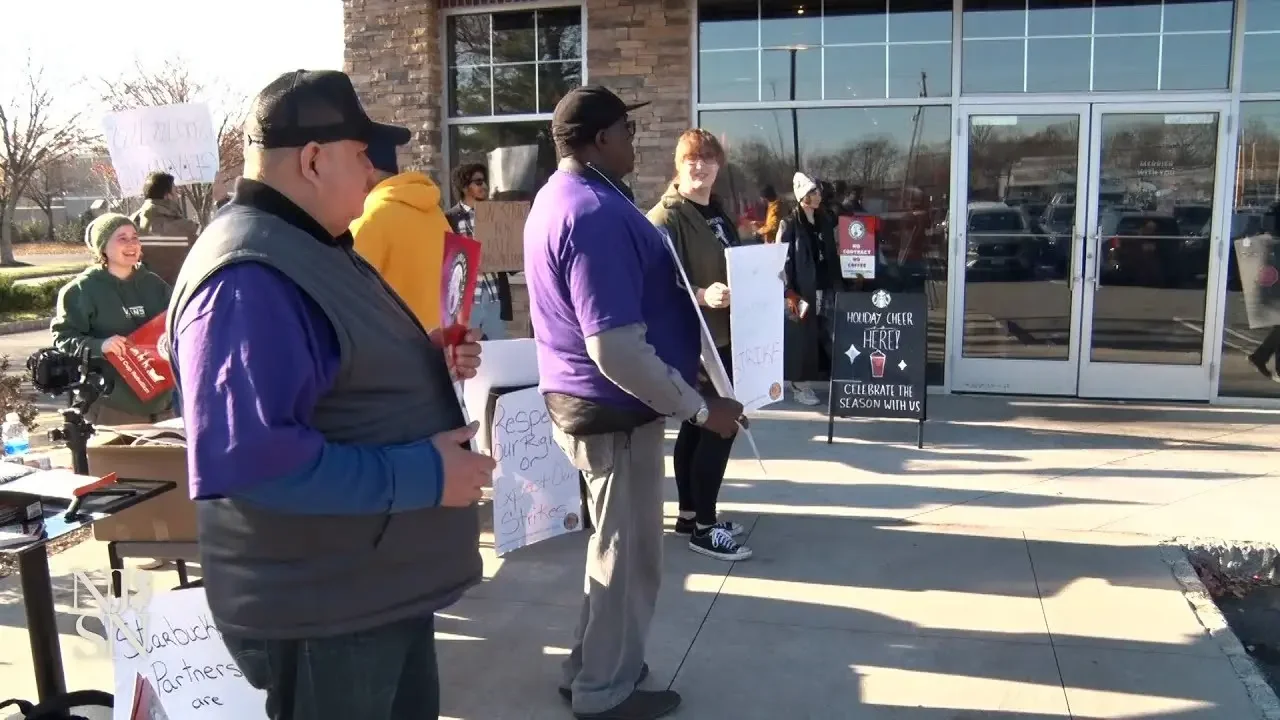 Starbucks workers strike on company's ‘Red Cup Day’