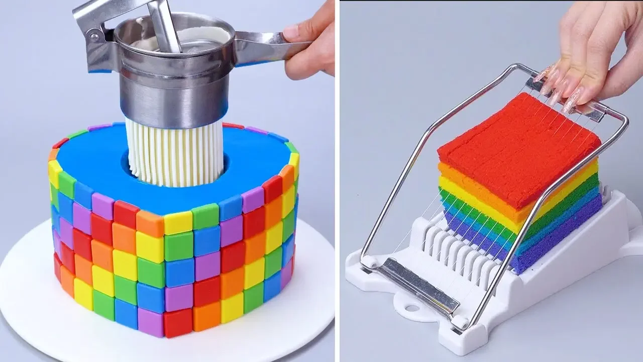 Brilliant Rainbow Cake Decorating Ideas | Best Satisfying Cake Decorating Recipes