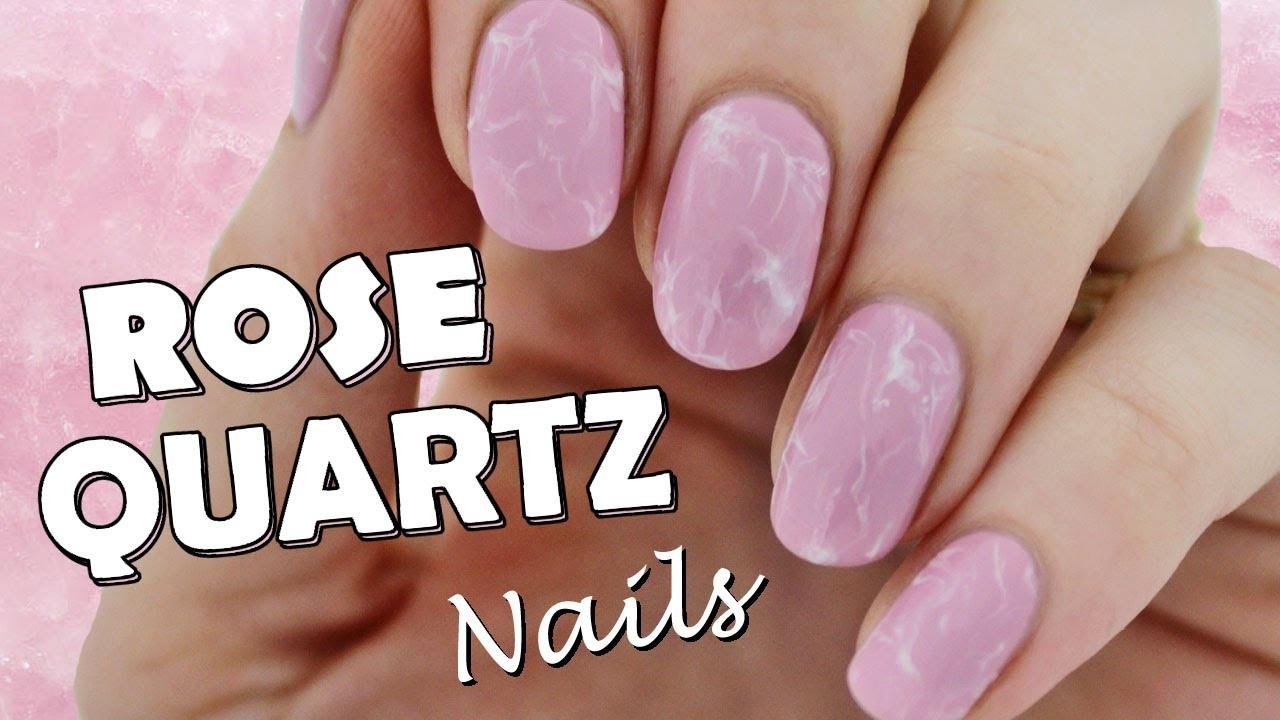 Quick and Easy Rose Quartz Nails!