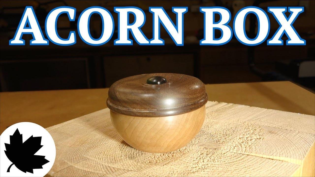 Turned Acorn Box