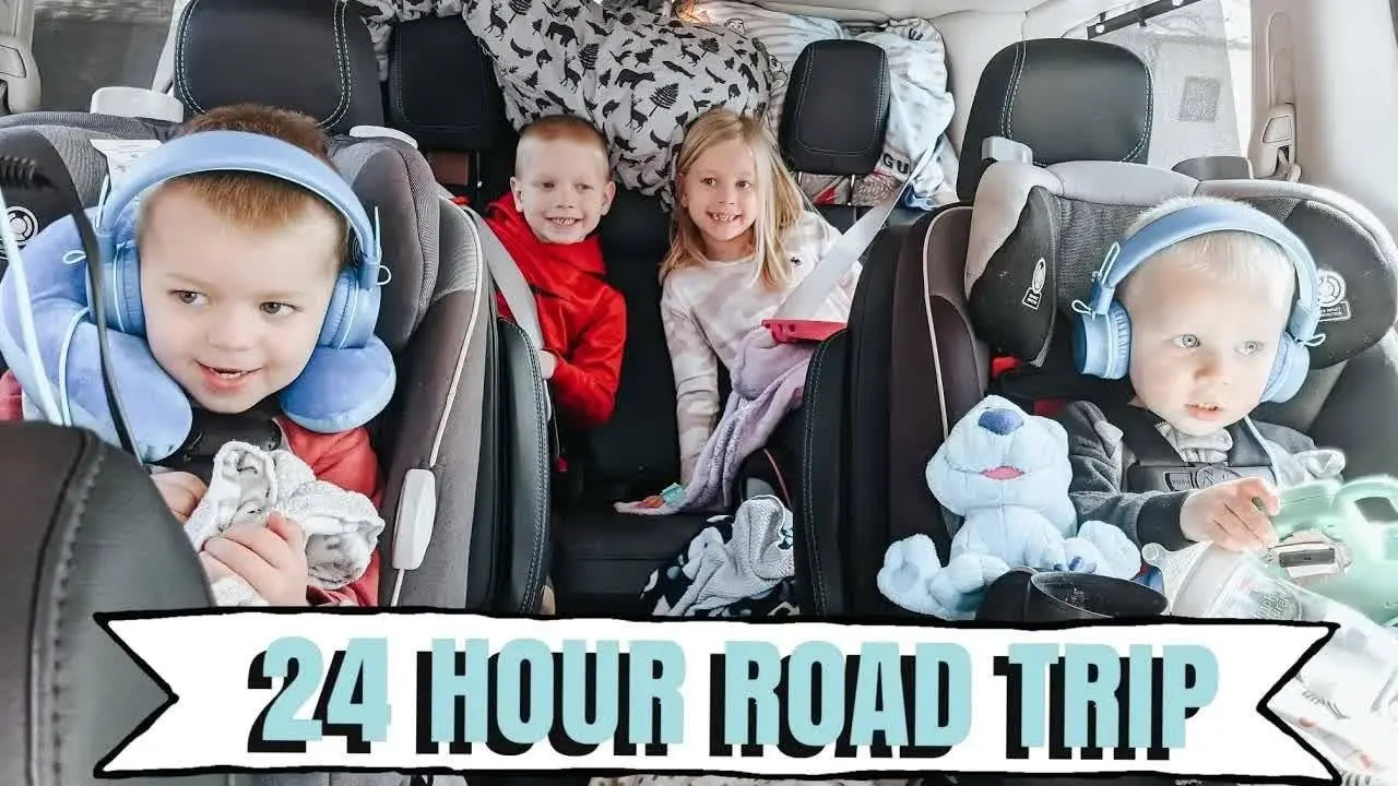 24 Hour Road Trip With 4 Kids! - BAER FAMILY VACATION! 🌴