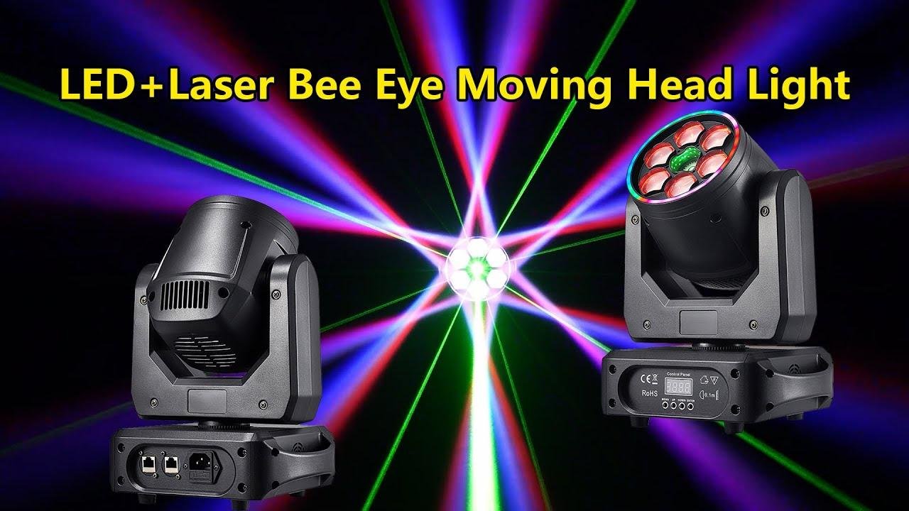 LED+Laser Bee Eye Moving Head Light.