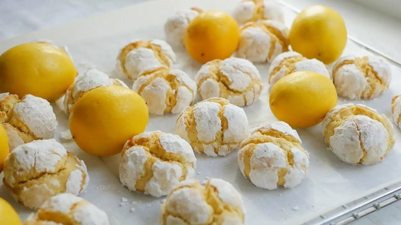 🍋Лимонне Печиво з Тріщинами 🍪 Насичений Цитрусовий Смак!