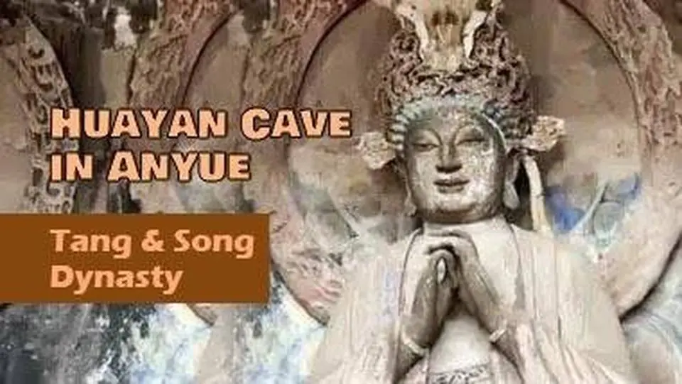 Huayan Cave in Anyue, Sichuan, China.