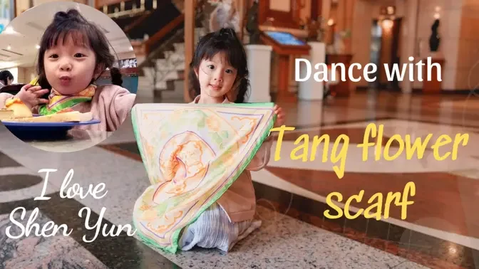 Dance with Tang Flower Scarf #ILoveShenYun #Lifestyle #Kids #Dance #ToiYeuShenYun #VLOGS #VietNamOi