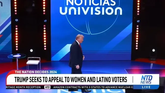 Trump Seeks to Appeal to Women and Latino Voters