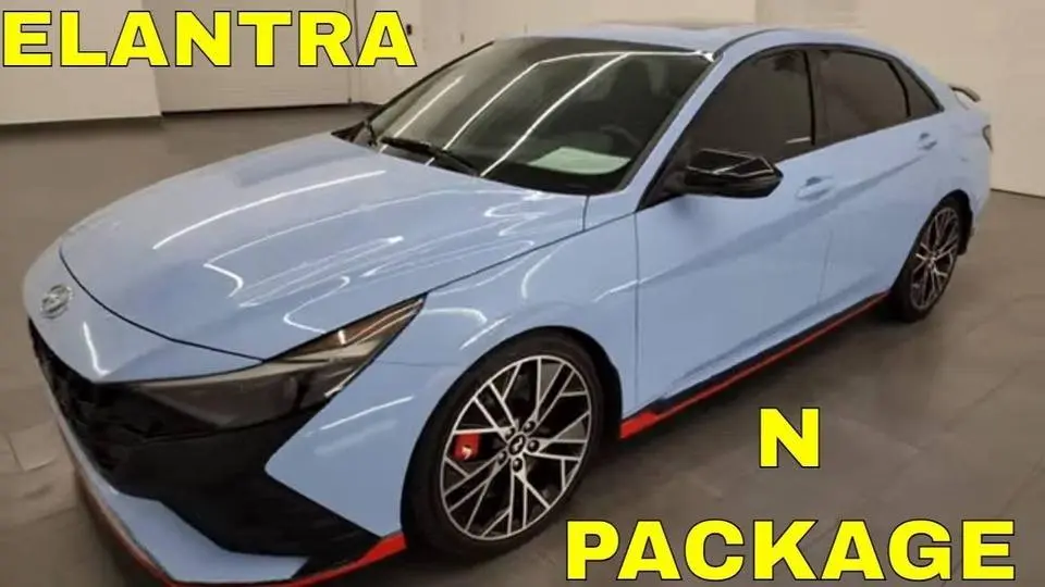 2022 HYUNDAI ELANTRA N PACKAGE PERFORMANCE BLUE ULTRA CLEAN 4K WALKAROUND 24T29B
