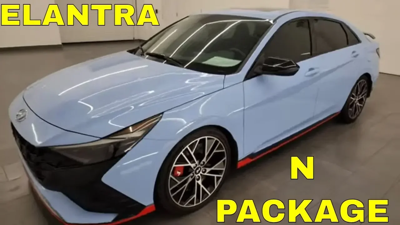 2022 HYUNDAI ELANTRA N PACKAGE PERFORMANCE BLUE ULTRA CLEAN 4K WALKAROUND 24T29B