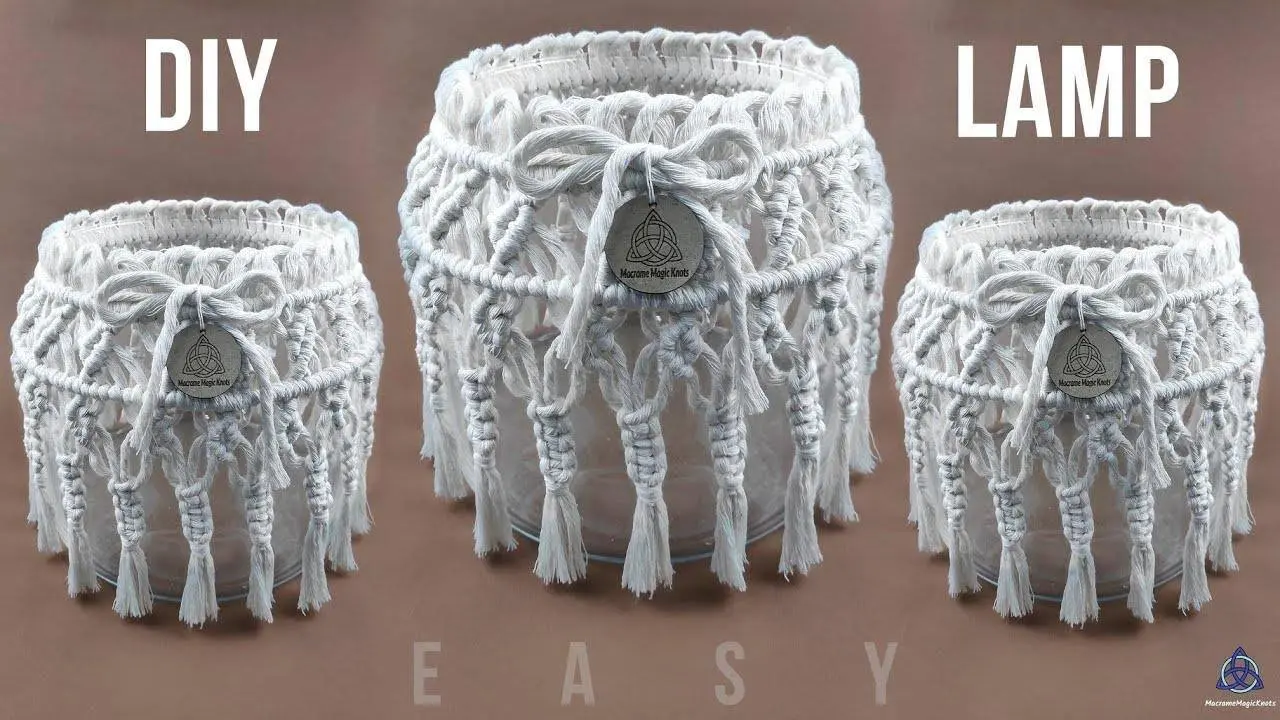 DIY Handmade Lamp | Macrame Craft | Jar tutorial