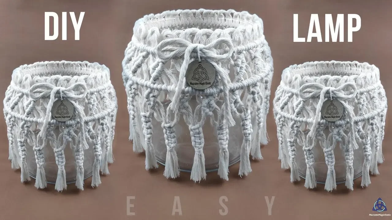 DIY Handmade Lamp | Macrame Craft | Jar tutorial