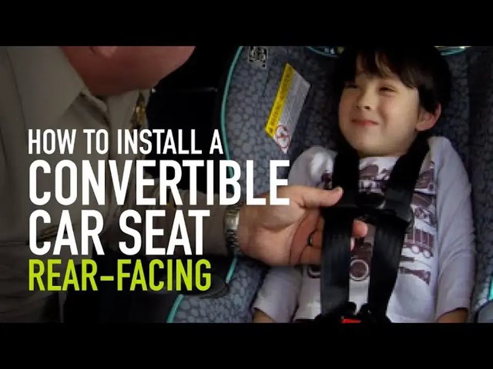 Rear-facing car seat installation