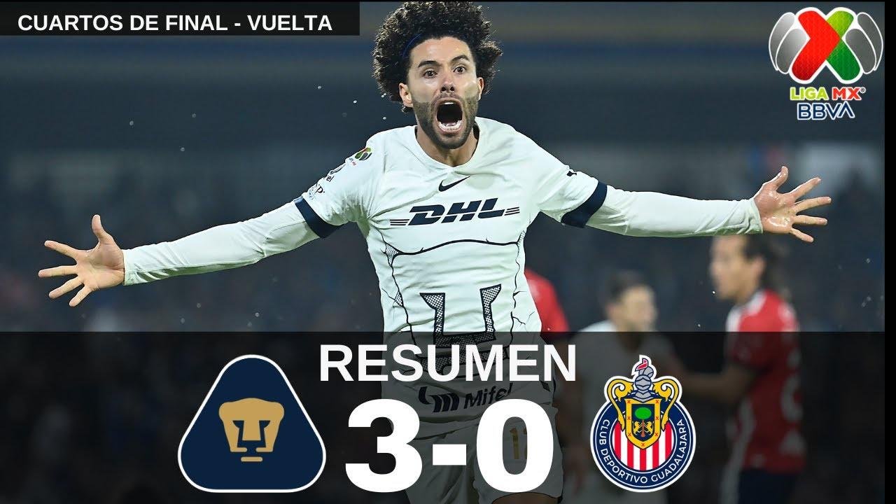 Pumas vs Chivas Resumen COMPLETO | Cuartos de Final | Vuelta | Liga MX Apertura 2023