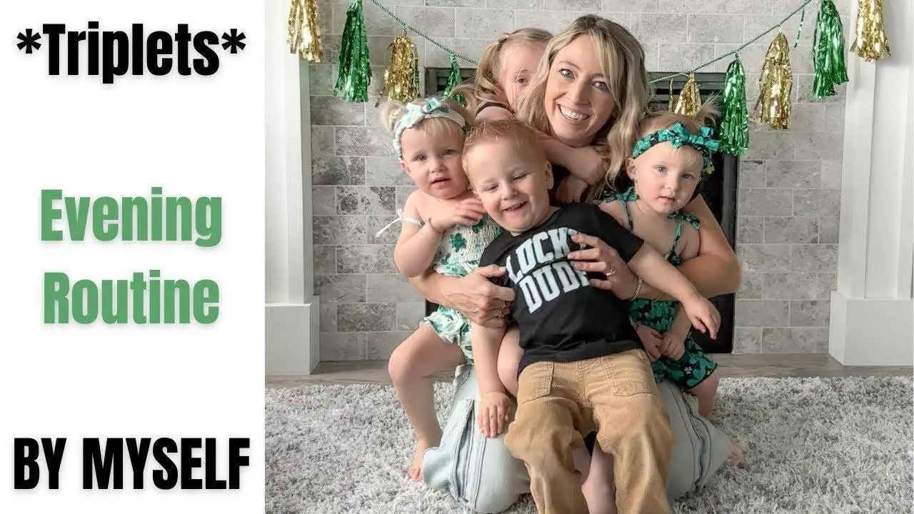 Day in the Life: Evening Routine as a *Triplet* Mom +1 ALL BY MYSELF