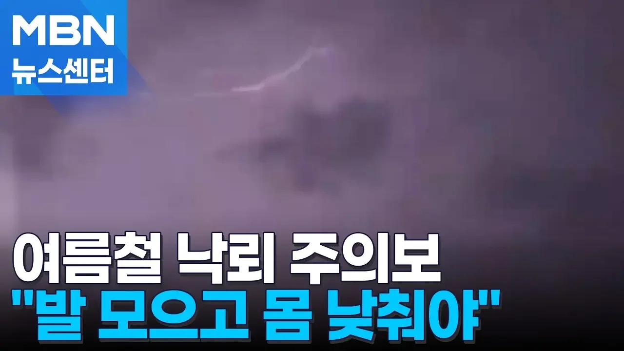 낙뢰 피해 늘어나는 여름철…1cm라도 더 낮춰야 산다 [MBN 뉴스센터]