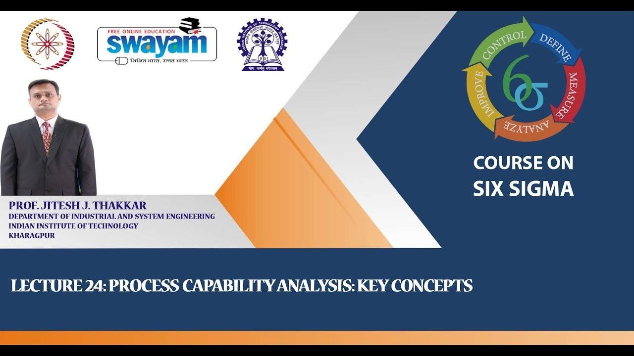 Lecture 24: Process capability analysis: Key Concepts