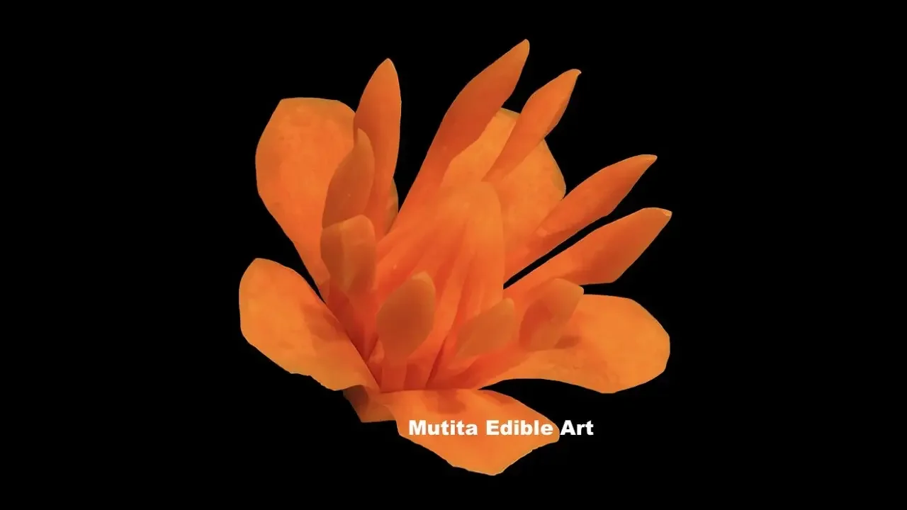 Carrot Beautiful New Flower | Beginners Lesson 258 | Mutita Art Of Fruit & Vegetable Carving