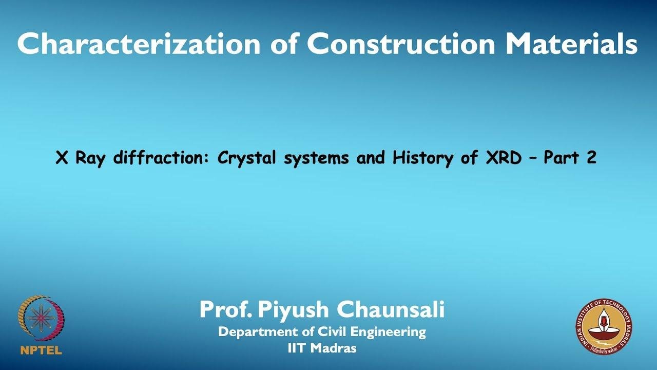 X Ray diffraction: Crystal systems and History of XRD _ Part 2