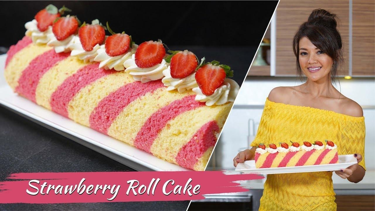 Farah Quinn - Strawberry Roll Cake