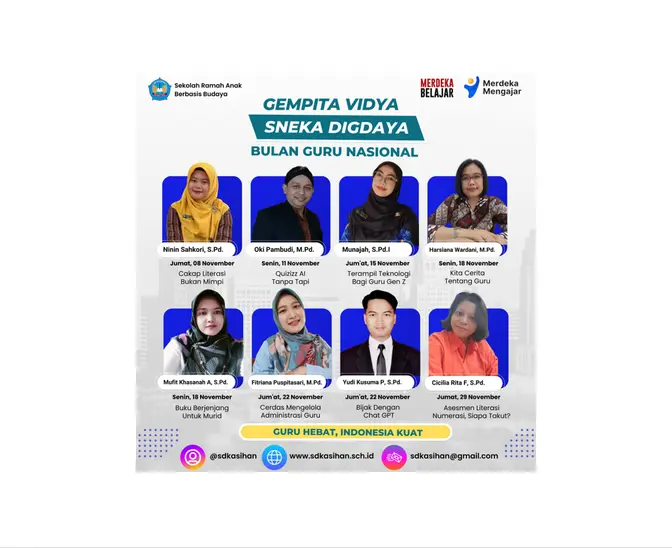 Bulan Guru Nasional 2024 (GEMPITA VIDYA) #literasidigitalindonesia #kebaikanitukeren