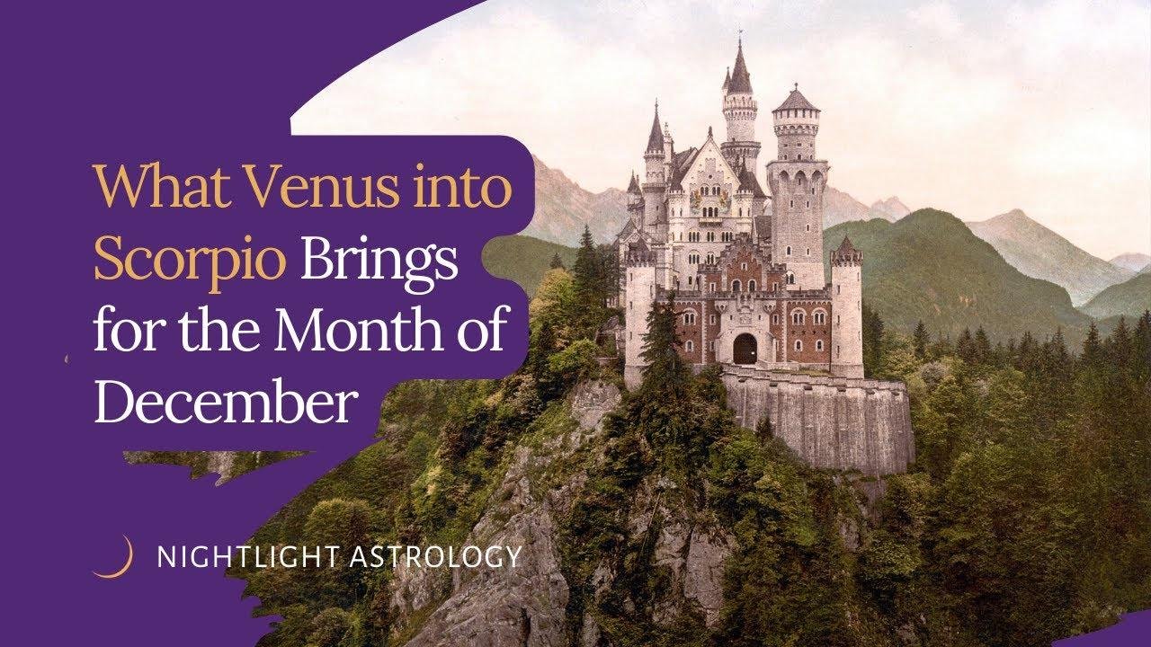 What Venus into Scorpio Brings for the Month of December