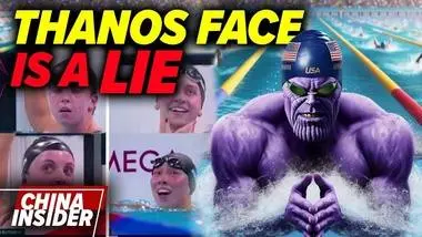 Purple faces?? Fake CCP propaganda about US swimmers