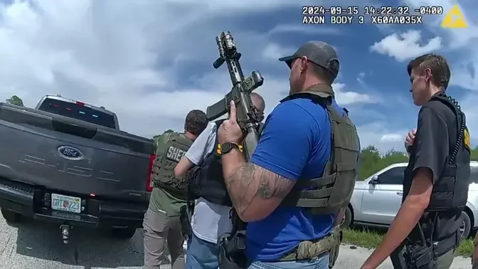 VIDEO: Body Cam Footage of Apprehension of Accused Would-Be Trump-Assassin